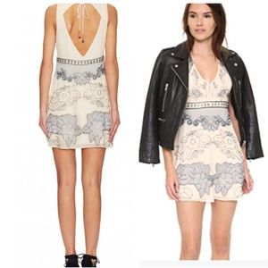 Free People Last Flowers Beaded Mini Dress Sz:2